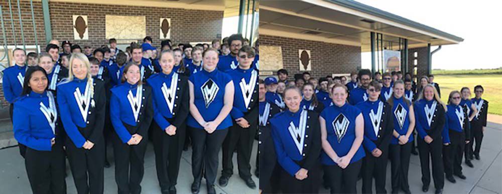 WHS Marching Band plays the fair